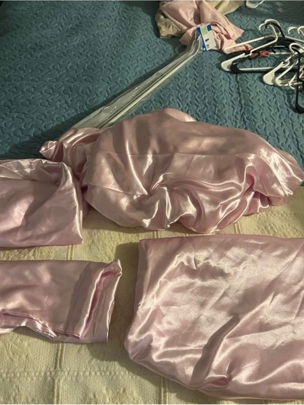 Juicy Couture Pale Pink Satin Pajama Set